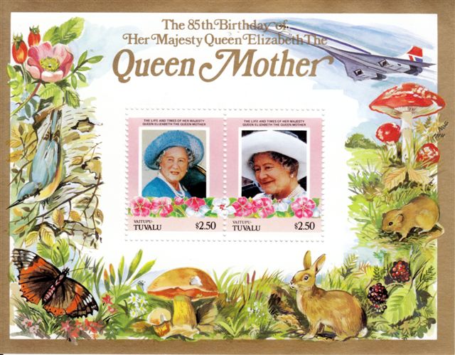 Queen Mother-Briefmarken-Tuvalu